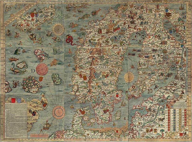 海の怪物の地図